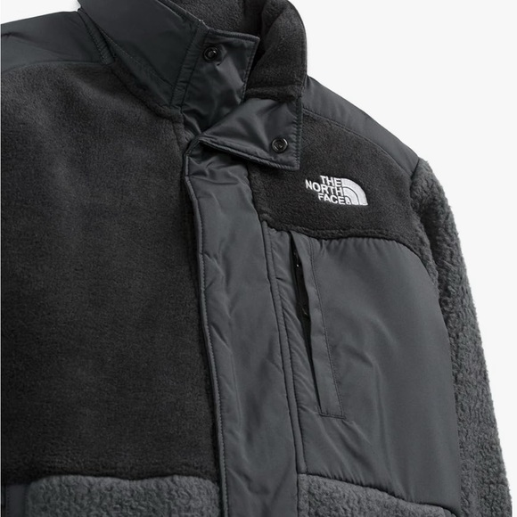 NWT THE NORTH FACE Boys' Forrest Mixed-Media Full Zip Fleece Jacket Asphalt GreY - Picture 3 of 12